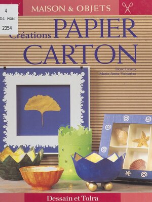 cover image of Créations papier carton